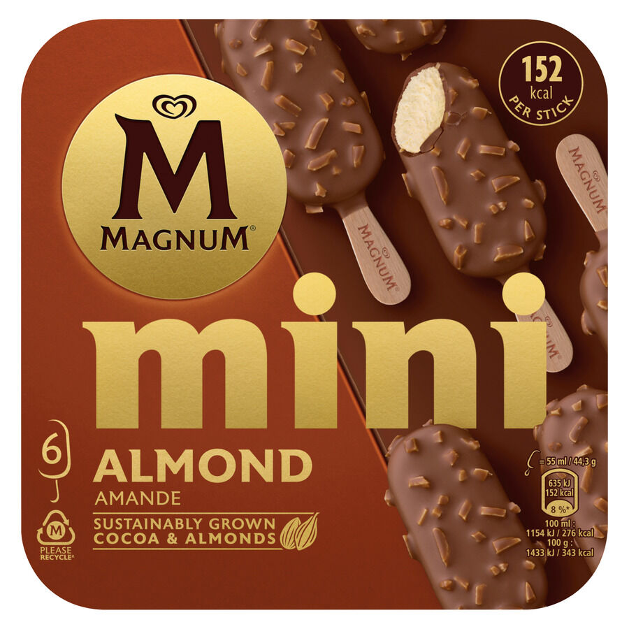 Helado Magnum almendrado mini 6 uds