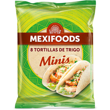 Tortillas de trigo mini Mexifoods 8 unid 200g