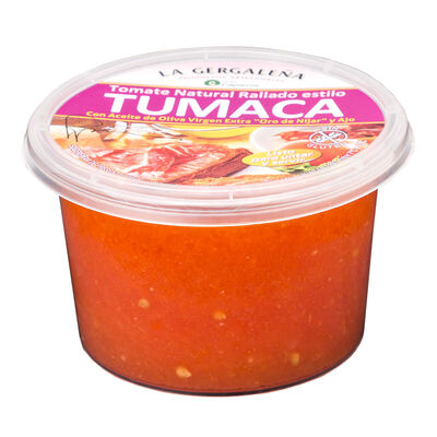 Tomate rallado tumaca aceite ajo La Gergale&ntilde;a 200g