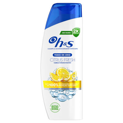 Champú  H&S 330 ml Citrus Fresh 2en1  Todo En Uno