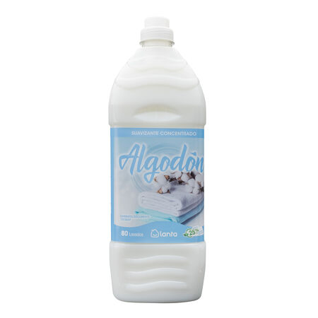 Suavizante Lanta 80 lavados algodón especial para pieles sensibles