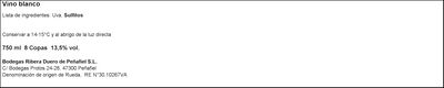 Vino blanco DO Rueda Protos verdejo