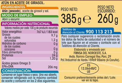 Atún  Alipende 260g en girasol