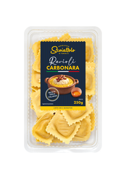Ravioli con salsa carbonara Scoiattolo 250g