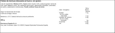Filetes de merluza sin gluten Pescanova 400g al huevo
