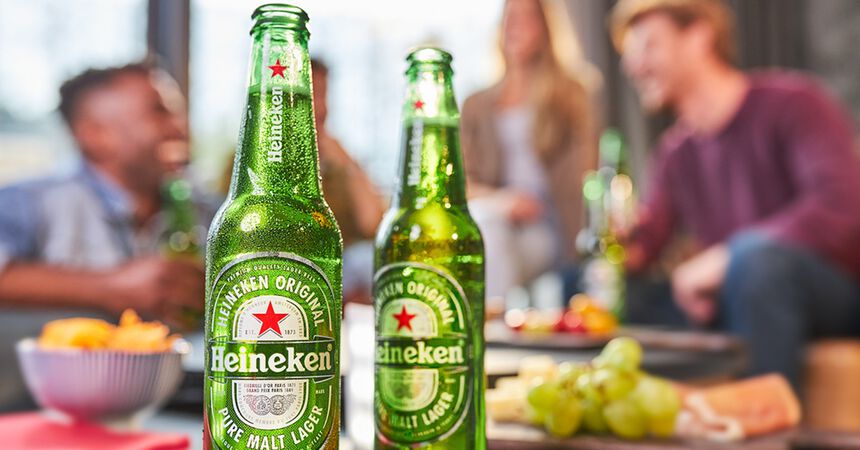 Cerveza rubia especial Heineken pack 6 botellas 25cl