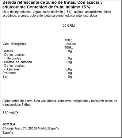 Limonada light Don Simon 33cl