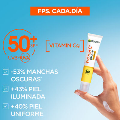 Tratamiento Facial Skinactive Garnier 40 ml Invisible Sf+50