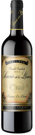 Vino tinto DO Valdepeñas Señorío los Llanos reserva