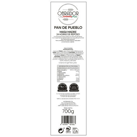Pan de pueblo 700g