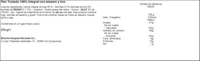 Pan tostado integral Recondo 30 uds