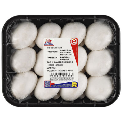 Champi&ntilde;&oacute;n bandeja pie cortado 300g