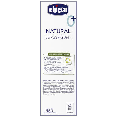 Crema Bals&aacute;mica Chicco 100ml natural Sensation 4 en 1