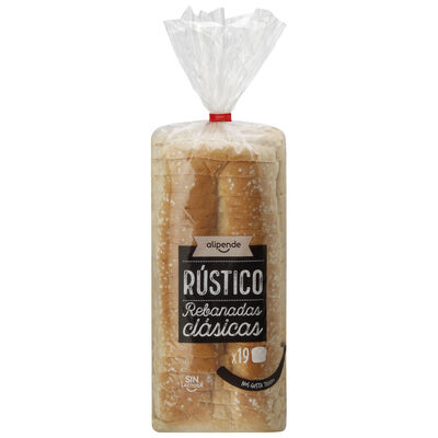 Pan de molde rústico sin lactosa Alipende 600g