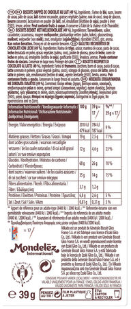Galletas de chocolate con leche Mikado&go Lu 39g