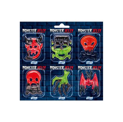Golosina Halloween con forma de monstruo sabor fresa Vidal 66g