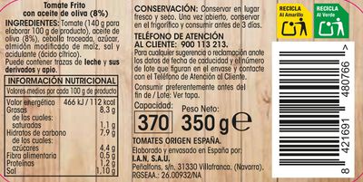 Tomate frito casero en aceite oliva Alipende 350g