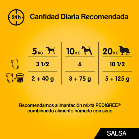 Pienso perro Pedigree pollo buey verduras pack 4