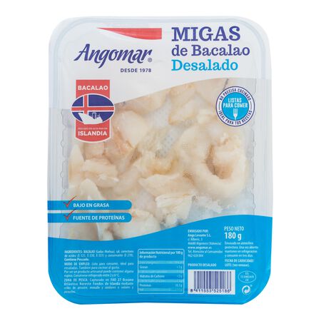 Bacalao en migas Angomar 180g