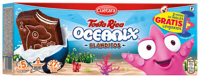 Bizcochito Tostarica Cuétara Oceanix leche y chocolate pack 5
