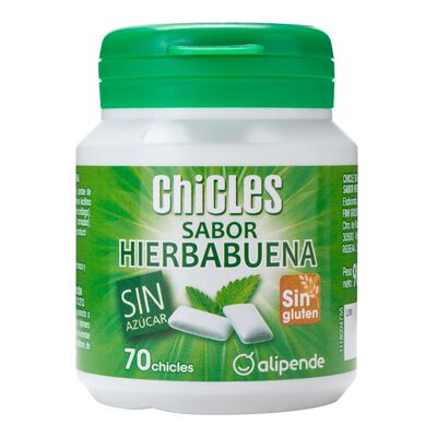 Chicle Alipende sin az&uacute;car bote 98g hierbabuena