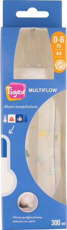 Biber&oacute;n Tigex 0-6 meses 300ml control de temperatura