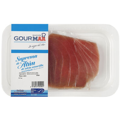 Suprema At&uacute;n Aleta amarilla Gourmar Bandeja