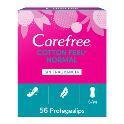 Protegeslip Carefree 56 uds tacto de algodón natural