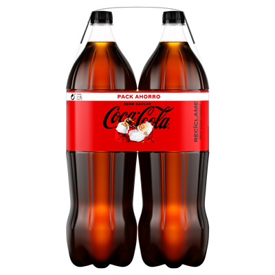 Refresco cola Coca-Cola botella 2l pack 2 zero