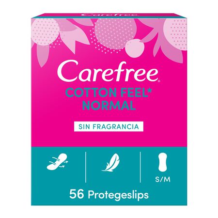 Protegeslip Carefree 56 uds tacto de algodón natural