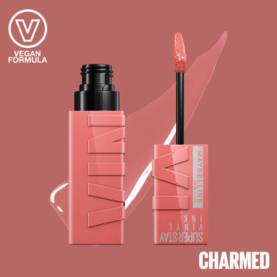 Labial L&iacute;quido Superstay Vinylink 16H Maybelline 100 Charmed
