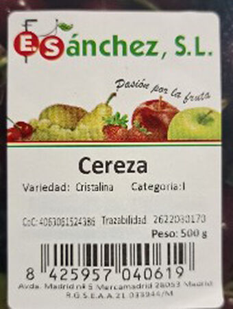 Cereza bandeja 500g