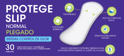 Protegeslip Bodyplus 30 uds plegable aloe