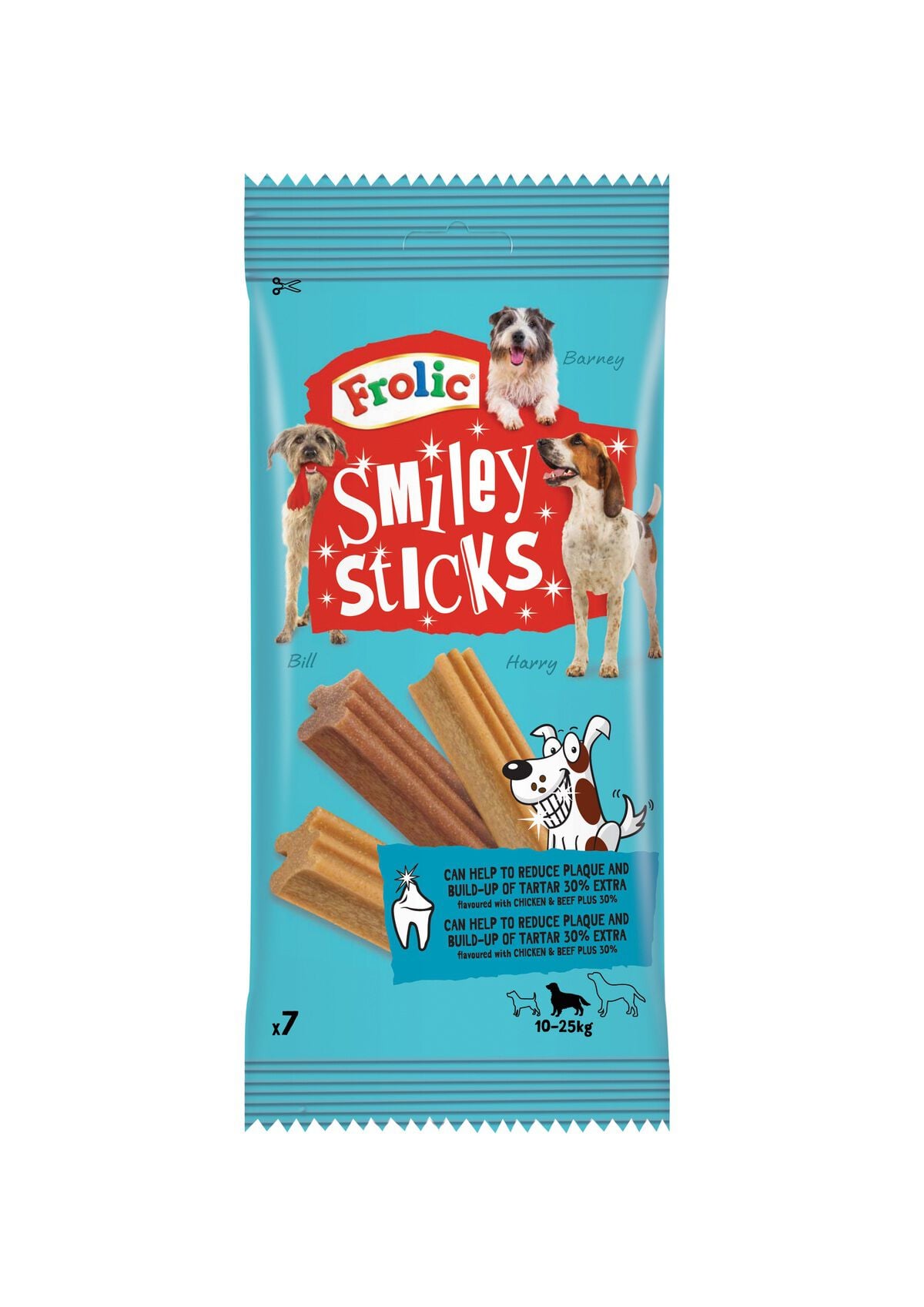 Snack dental para perro Frolic Smiley Sticks 175gr