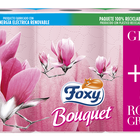 Papel higienico Foxy 4 unidades bouquet + 2 rollos grandes