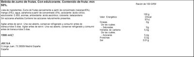 Néctar de naranja, mango y zanahoria Don Simón 1,5l