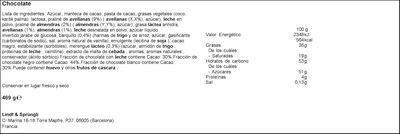 Bomb&oacute;n Lindt 469g campos el&iacute;seos