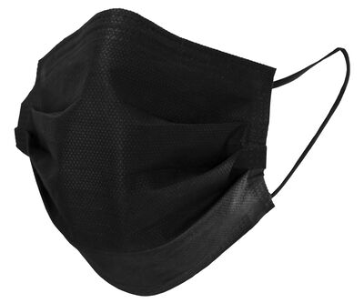 Mascarilla quir&uacute;rgica Moonoff 10 uds. negra