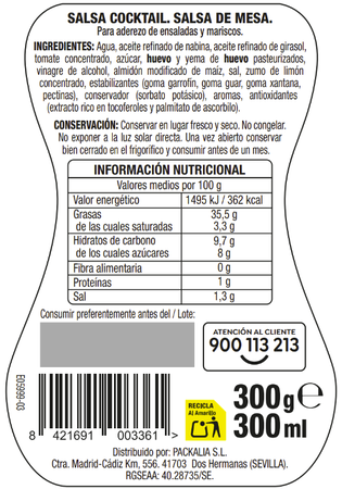 Salsa cocktail Alipende 300ml