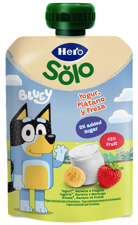 Alimento infantil Hero Yogurín con plátano y fresa 100g