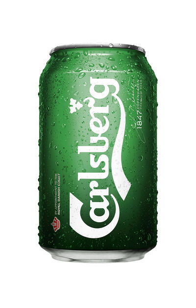 Cerveza rubia especial Carslberg lata 33cl