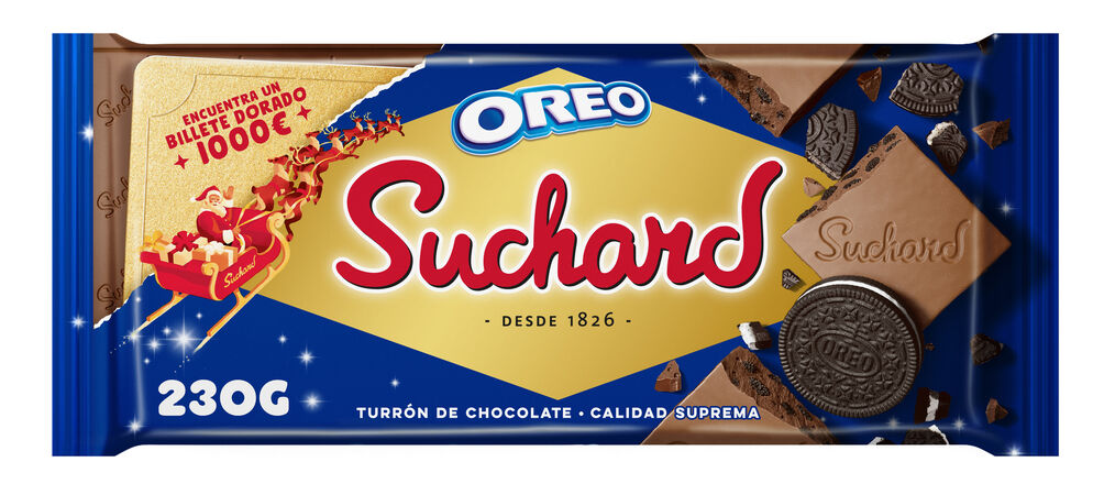 Turrón de chocolate con Oreo Suchard 230g