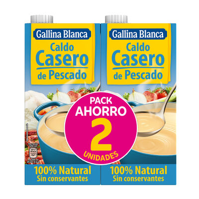 Caldo casero Gallina Blanca 1l pack-2 pescado