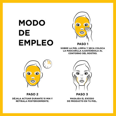 Mascarilla Facial Skin Active Garnier 28 gramos Vitamina C