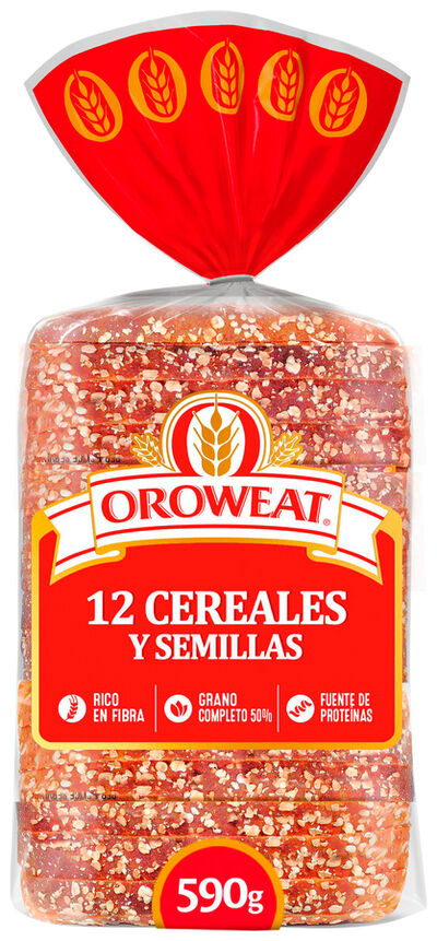 Pan molde Bimbo 12 cereales 680g