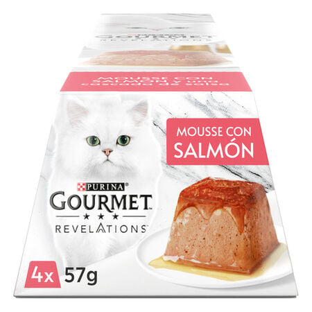 Comida húmeda gato Purina Revelations salmón pack 4