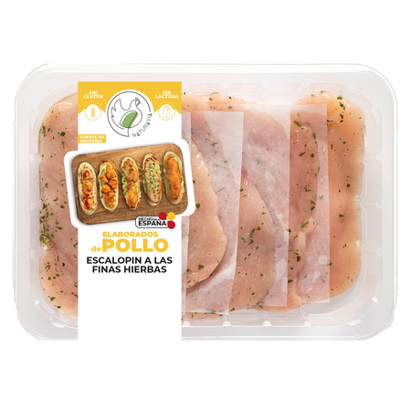 Escalopín de pollo a las finas hierbas Avinatur 350g aproximadamente