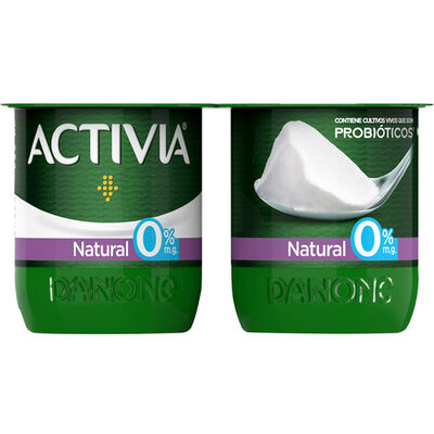 B&iacute;fidus probi&oacute;tico Activia desnatado 0% materia grasa pack 4 natural