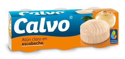 Atún claro Calvo pack 3 en escabeche