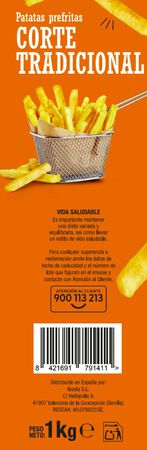 Patatas fritas Alipende 1kg tradicional